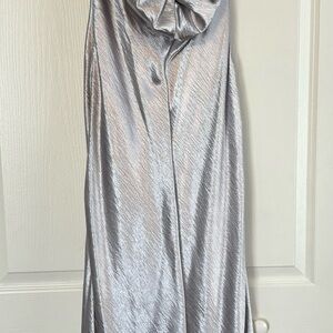 ANTONIO MELANI Metallic Silver Dress